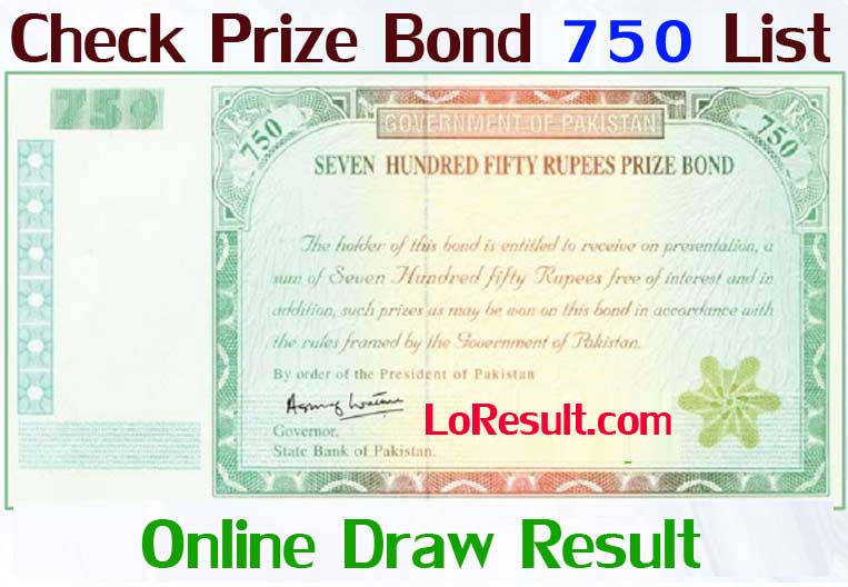 Rs. 750 Prize Bond List