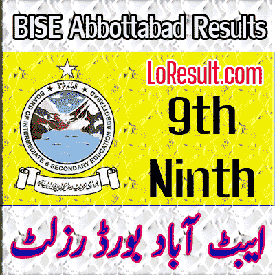 Abbottabad Board 9th class result 2025