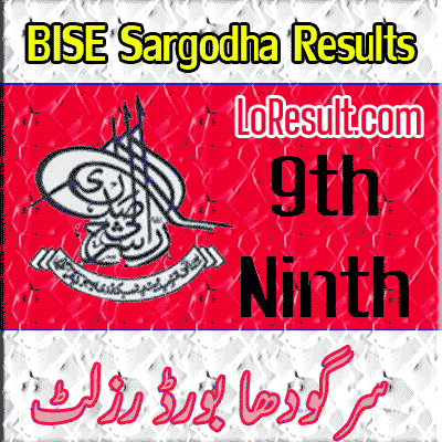BISE Sargodha Ninth class result 2024