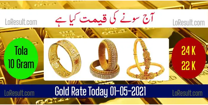 Gold Rate in Pakistan Per Tola Today 1st May 2021