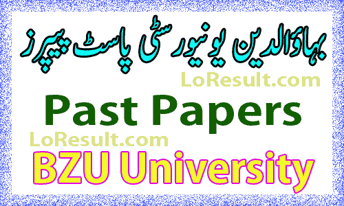BZU Past Papers 2023