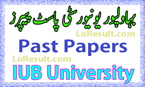 IUB University Past Papers 2023