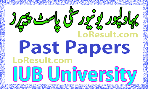 IUB University Past Papers 2024