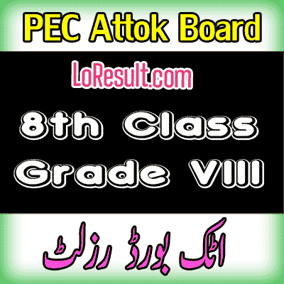 Attock Board class 8 result 2025