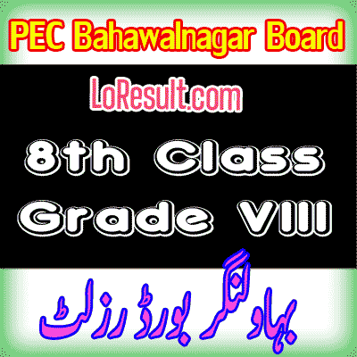 Bahawalnagar Board class 8 result 2025