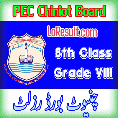 Chiniot Board class 8 result 2024