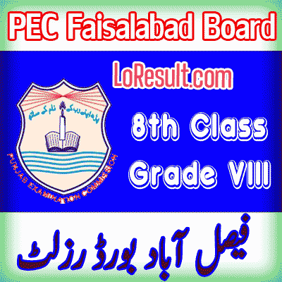 Faisalabad Board class 8 result 2024