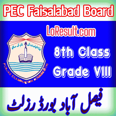 Faisalabad Board class 8 result 2025