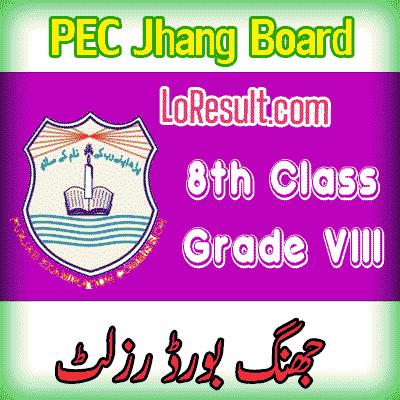 Jhang Board class 8 result 2024