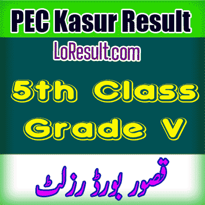 Kasur Board class 5 result 2024