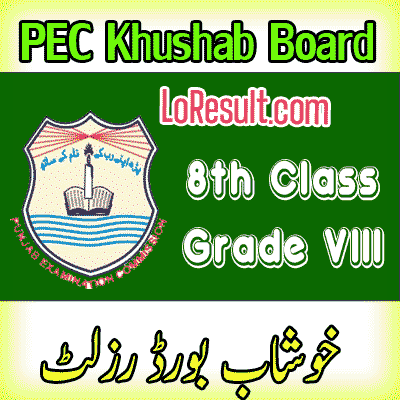 Khushab Board class 8 result 2025