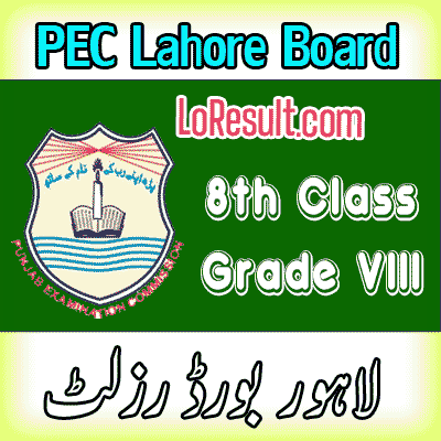 Lahore Board class 8 result 2024