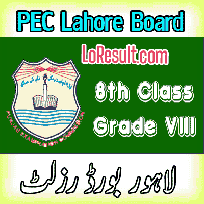 Lahore Board class 8 result 2025