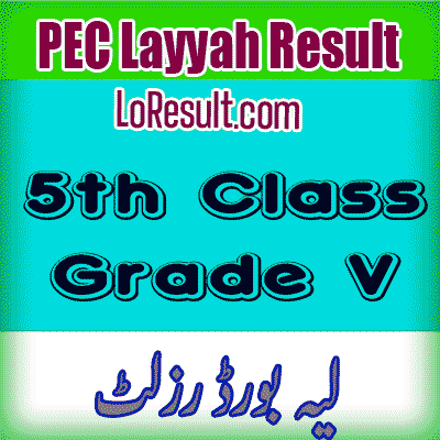 Layyah Board class 5 result 2024