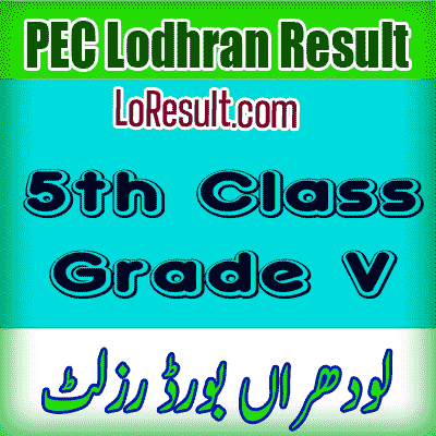 Lodhran Board class 5 result 2024