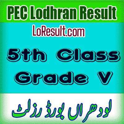 Lodhran Board class 5 result 2025