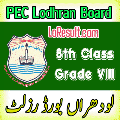 Lodhran Board class 8 result 2024