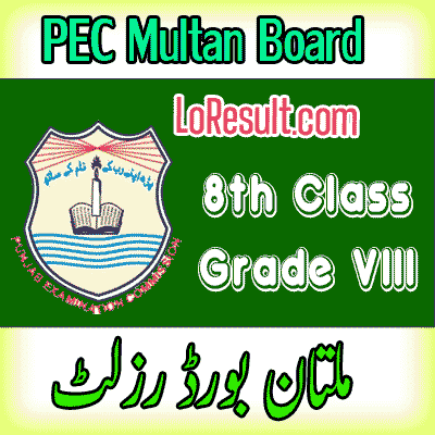 Multan Board class 8 result 2025