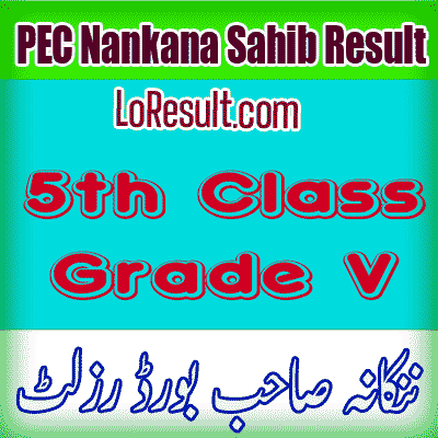 Nankana Sahib Board class 5 result 2024