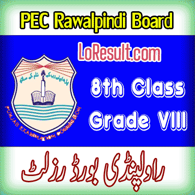 Rawalpindi Board class 8 result 2025