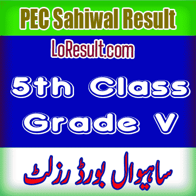 Sahiwal Board class 5 result 2025