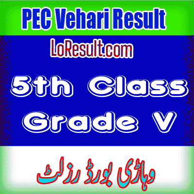 Vehari Board class 5 result 2024