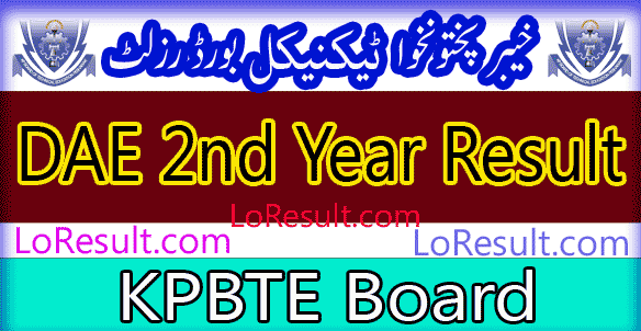Khyber Pakhtunkhwa Board of Technical Education DAE 2nd Year result 2025