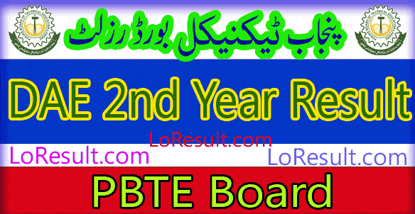 Punjab Board of Technical Education DAE 2nd year result 2024
