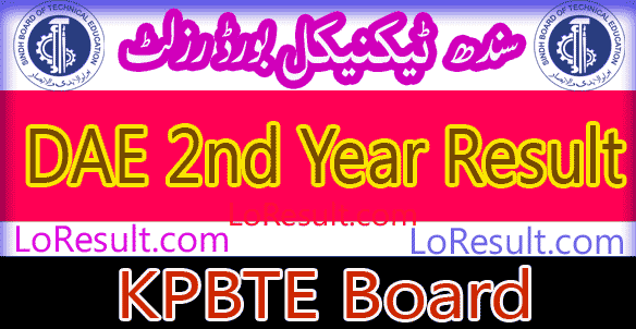 Sindh Board of Technical Education DAE 2nd Year result 2024