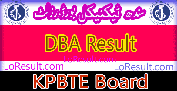 Sindh Board of Technical Education DBA result 2024