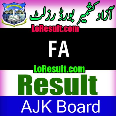 Azad Jammu Kashmir Board FA result 2025
