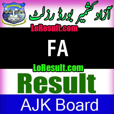 Azad Jammu Kashmir Board FA result 2024