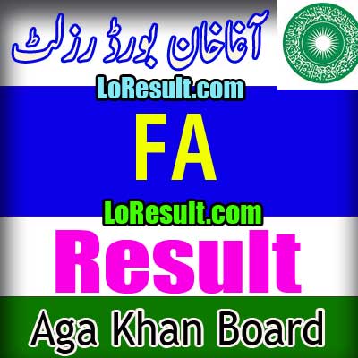 Aga Khan Board FA result 2025