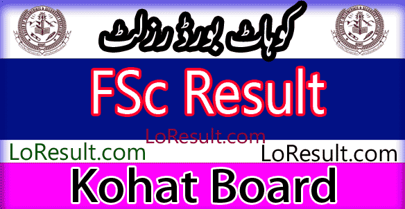 Kohat Board FSC result 2024