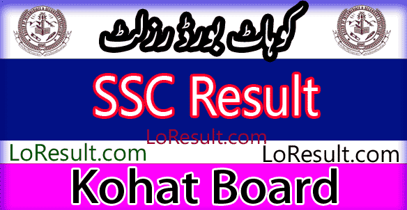 Kohat Board SSC result 2024