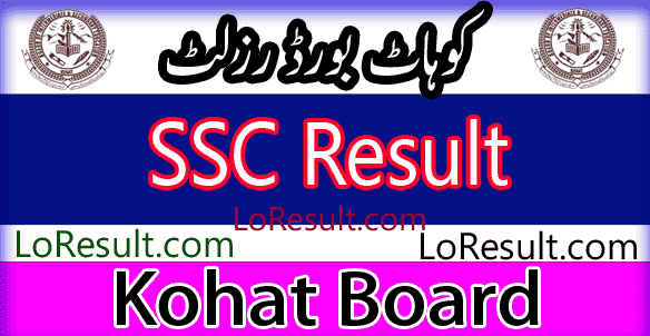 Kohat Board SSC result 2025
