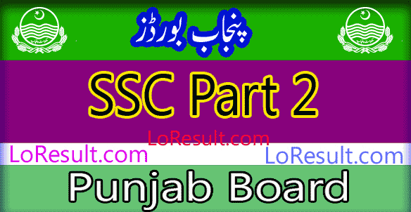 Punjab Board SSC Part 2 result 2024