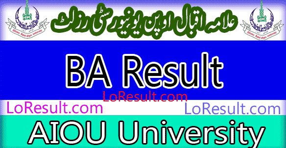 AIOU BA B.Sc Bechalor autumn result 2025