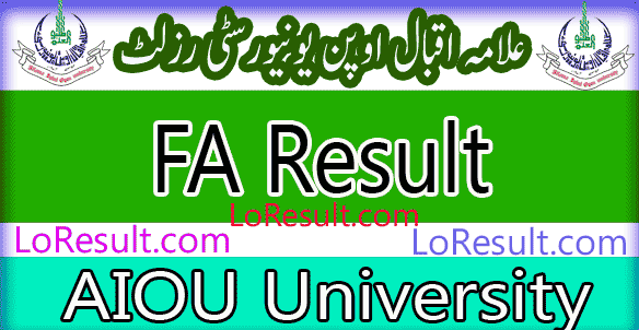 AIOU FA FSC I.com ICS autumn result 2024