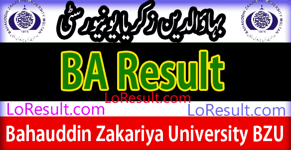 BA Part 1 and 2 result 2024 BZU