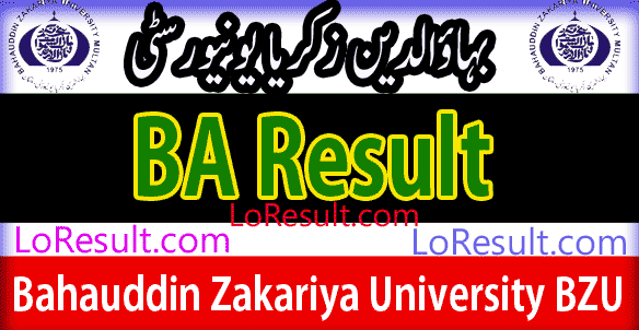 BA Part 1 and 2 result 2025 BZU