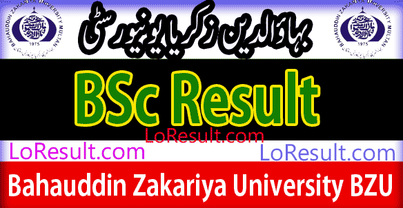 BSc Part 1 and 2 result 2025 BZU