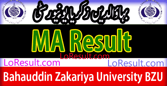 MA Part 1 and 2 result 2025 BZU