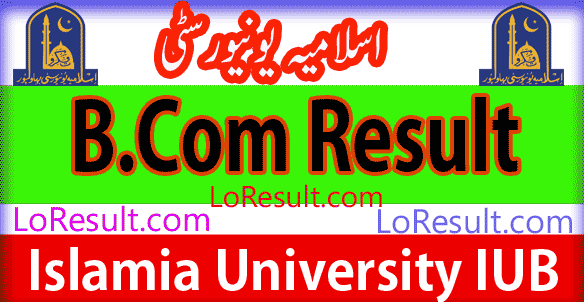 B.Com Part 1 and 2 result 2025 IUB