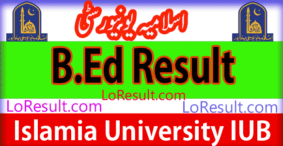 B.Ed Part 1 and 2 result 2025 IUB