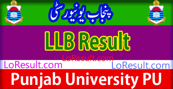 LLB Part 1 and 2 result 2024 PU