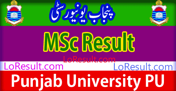 MSc Part 1 and 2 result 2024 PU
