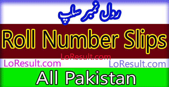 All Pakistan Roll Number Slips 2022
