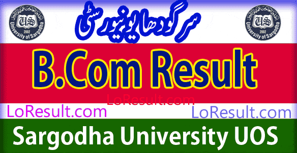 B.Com Part 1 and 2 result 2025 UOS