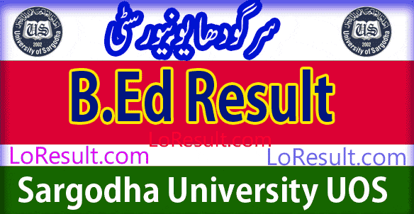 B.Ed Part 1 and 2 result 2024 UOS